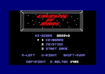 Caverns Of Mars (UK) (1985) screen shot title